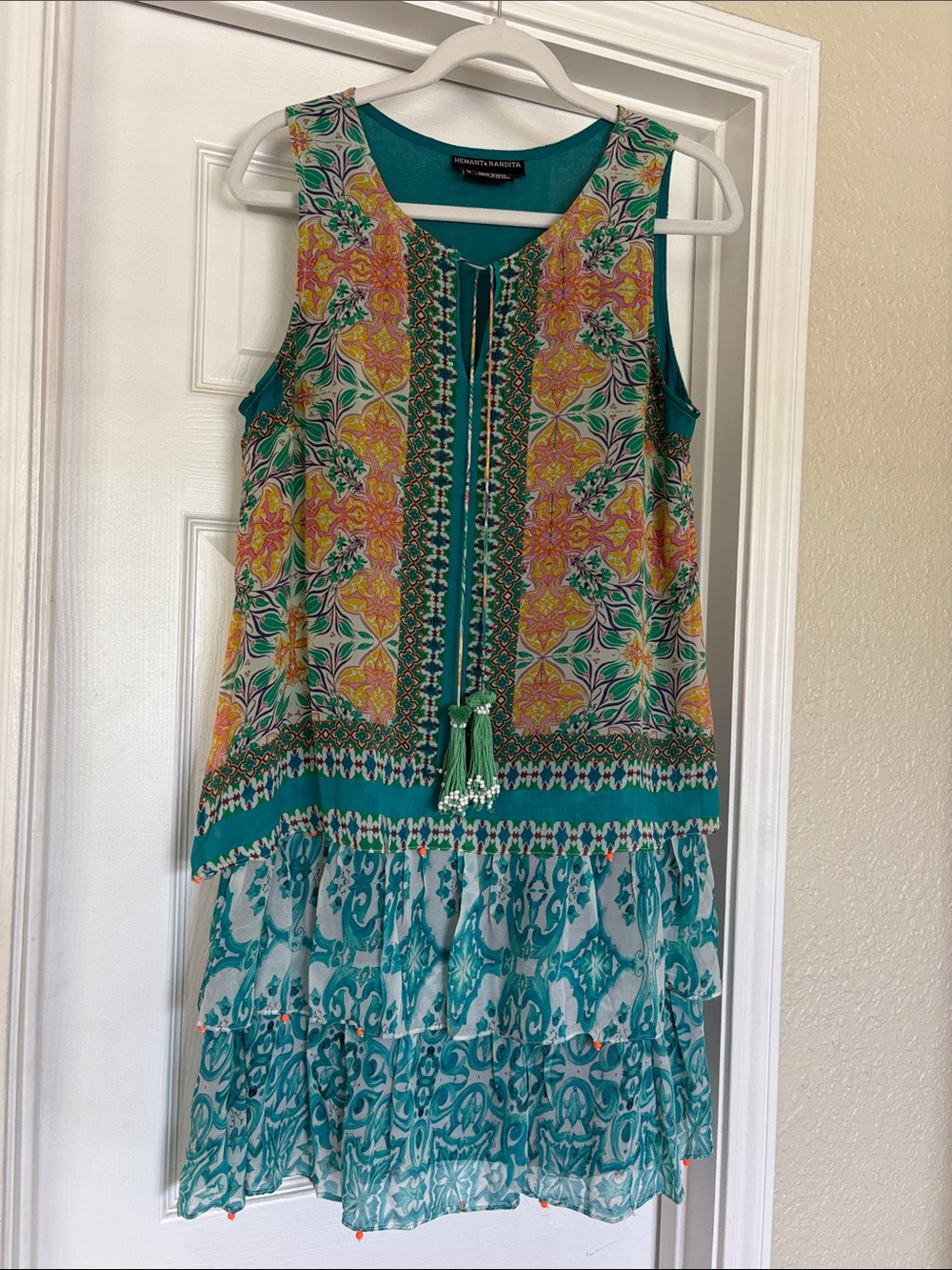 Anthropologie Hemant & Nandita Silk Dress